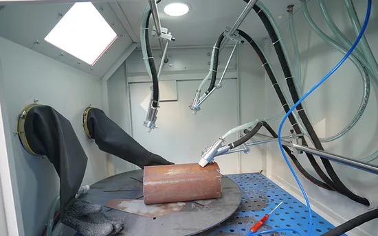 Automatic Abrasive Blasting Cabin Sandblasting Cabinet for Complex Shaped Parts